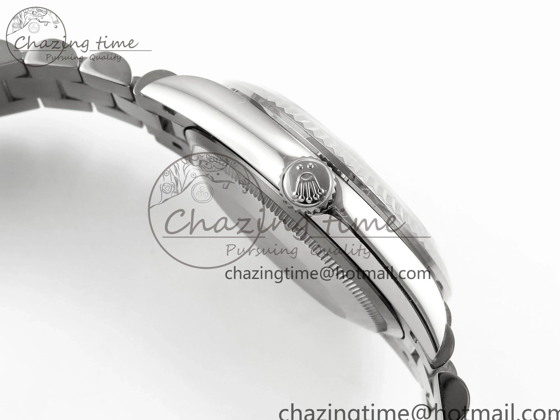 MiroTime 0310 Day Date 36 SS TWSF Best Edition White Diamonds Dial on SS Bracelet A Trendsetting 1604